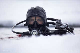 Plongée sous glace à Tignes 